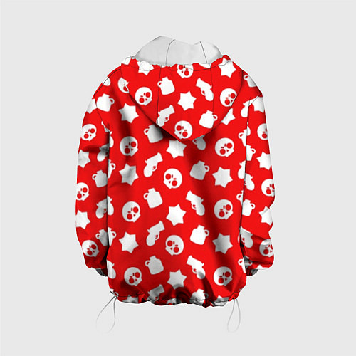 Детская куртка Brawl Stars: Red & White / 3D-Белый – фото 2