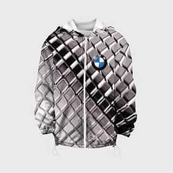 Куртка с капюшоном детская BMW - pattern, цвет: 3D-белый