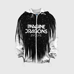 Куртка с капюшоном детская IMAGINE DRAGONS, цвет: 3D-белый