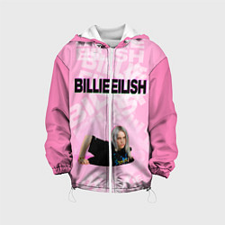 Куртка с капюшоном детская Billie Eilish: Pink Mood, цвет: 3D-белый