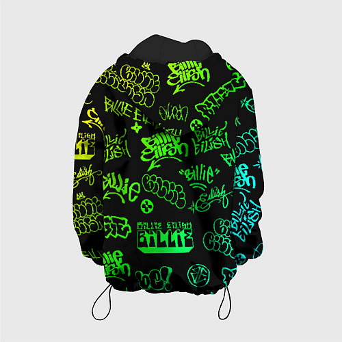 Детская куртка BILLIE EILISH: Grunge Graffiti / 3D-Черный – фото 2