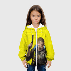 Куртка с капюшоном детская Cyberpunk 2077: Jackie Wells, цвет: 3D-белый — фото 2
