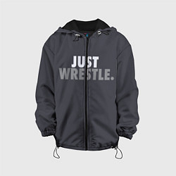Куртка с капюшоном детская Just wrestle, цвет: 3D-черный
