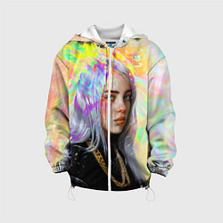 Куртка с капюшоном детская Billie Eilish, цвет: 3D-белый