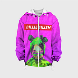 Куртка с капюшоном детская Billie Eilish, цвет: 3D-белый