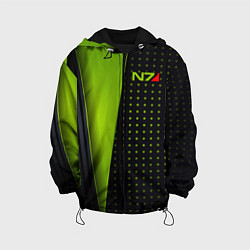 Куртка с капюшоном детская Mass Effect N7, цвет: 3D-черный
