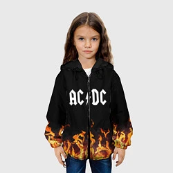Куртка с капюшоном детская AC DC, цвет: 3D-черный — фото 2