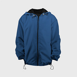 Куртка с капюшоном детская 19-4052 Classic Blue, цвет: 3D-черный
