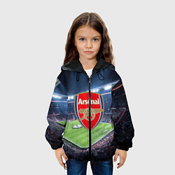 Куртка с капюшоном детская FC Arsenal, цвет: 3D-черный — фото 2