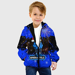 Куртка с капюшоном детская НОВОГОДНИЙ UNDERTALE, цвет: 3D-черный — фото 2