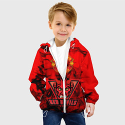 Куртка с капюшоном детская Manchester United, цвет: 3D-белый — фото 2