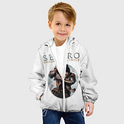Куртка с капюшоном детская Sekiro, цвет: 3D-белый — фото 2