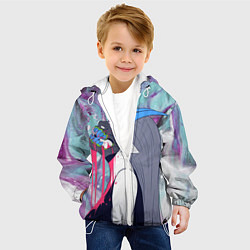 Куртка с капюшоном детская Дьяволица, цвет: 3D-белый — фото 2