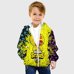 Куртка с капюшоном детская Brawl Stars SALLY LEON, цвет: 3D-белый — фото 2