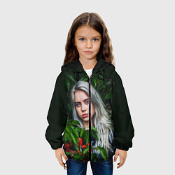 Куртка с капюшоном детская BILLIE EILISH, цвет: 3D-черный — фото 2