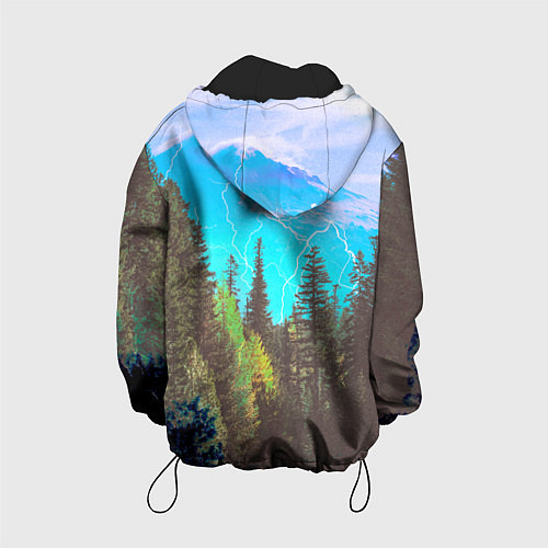 Детская куртка Счастье не за горами / 3D-Черный – фото 2