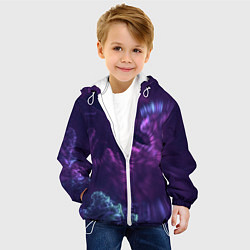 Куртка с капюшоном детская Магия, цвет: 3D-белый — фото 2