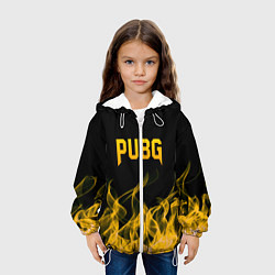 Куртка с капюшоном детская PUBG, цвет: 3D-белый — фото 2