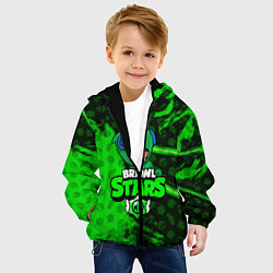 Куртка с капюшоном детская BRAWL STARS:LEON, цвет: 3D-черный — фото 2