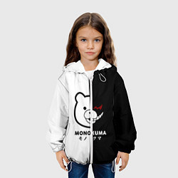 Куртка с капюшоном детская Monokuma, цвет: 3D-белый — фото 2