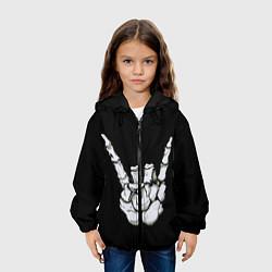 Куртка с капюшоном детская Rock, цвет: 3D-черный — фото 2