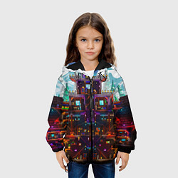 Куртка с капюшоном детская Terraria, цвет: 3D-черный — фото 2