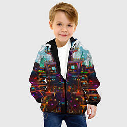 Куртка с капюшоном детская Terraria, цвет: 3D-черный — фото 2