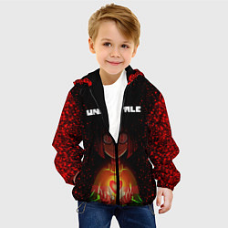 Куртка с капюшоном детская UNDERTALE CHARA, цвет: 3D-черный — фото 2