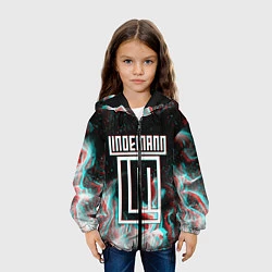 Куртка с капюшоном детская LINDEMANN GLITCH, цвет: 3D-черный — фото 2