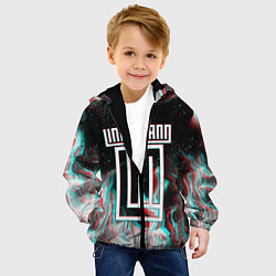 Куртка с капюшоном детская LINDEMANN GLITCH, цвет: 3D-черный — фото 2