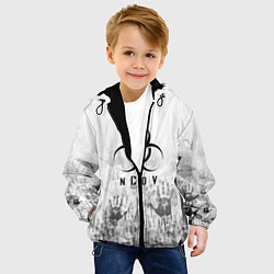 Куртка с капюшоном детская NCoV, цвет: 3D-черный — фото 2
