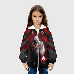 Куртка с капюшоном детская Assasin's creed, цвет: 3D-белый — фото 2