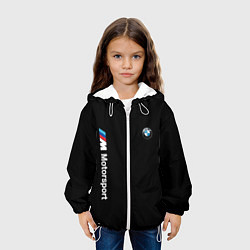 Куртка с капюшоном детская БМВ Мотоспорт, цвет: 3D-белый — фото 2
