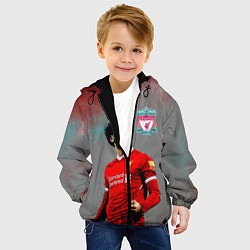 Куртка с капюшоном детская Mohamed Salah, цвет: 3D-черный — фото 2