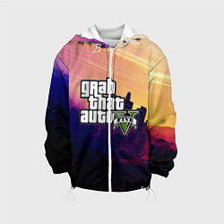 Куртка с капюшоном детская GTA 5, цвет: 3D-белый