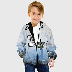 Куртка с капюшоном детская GTA 5, цвет: 3D-черный — фото 2