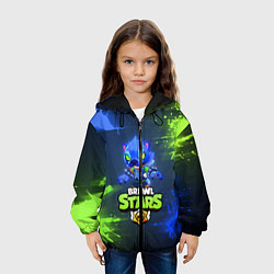 Куртка с капюшоном детская Brawl Stars Werewolf Leon, цвет: 3D-черный — фото 2
