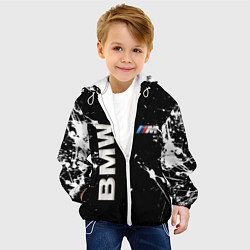 Куртка с капюшоном детская BMW, цвет: 3D-белый — фото 2
