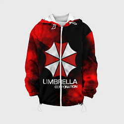 Куртка с капюшоном детская UMBRELLA CORP, цвет: 3D-белый