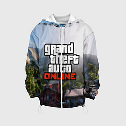 Куртка с капюшоном детская GTA Online, цвет: 3D-белый