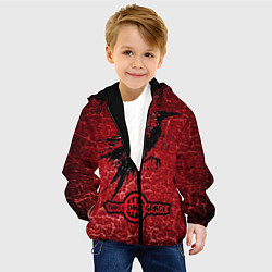 Куртка с капюшоном детская Three Days Grace art, цвет: 3D-черный — фото 2