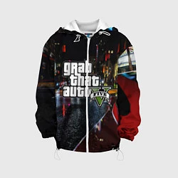 Куртка с капюшоном детская Grand Theft Auto V, цвет: 3D-белый