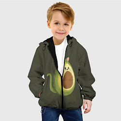 Куртка с капюшоном детская AVOCATO, цвет: 3D-черный — фото 2