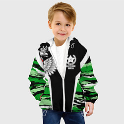 Куртка с капюшоном детская Внутренние войска, цвет: 3D-белый — фото 2
