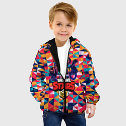 Куртка с капюшоном детская BRAWL STARS:8BIT, цвет: 3D-черный — фото 2