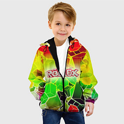 Куртка с капюшоном детская Роблокс, цвет: 3D-черный — фото 2