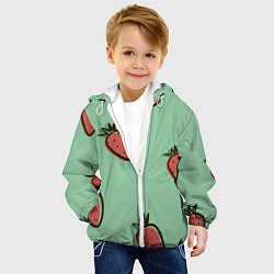 Куртка с капюшоном детская Морковный дождь, цвет: 3D-белый — фото 2