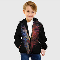 Куртка с капюшоном детская Лев, цвет: 3D-черный — фото 2