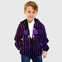 Куртка с капюшоном детская Brawl Stars Jagged, цвет: 3D-черный — фото 2
