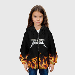 Куртка с капюшоном детская Metallica, цвет: 3D-черный — фото 2